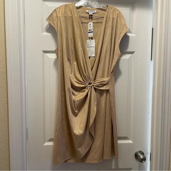 NWT Tommy Bahama Clara Salina Sands Soft Stretch Faux Suede Pita Wrap Size XL - Picture 1 of 6